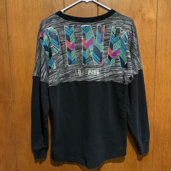 PINK Victoria’s Secret Varsity Crew Sweatshirt HTF - Picture 3 of 8